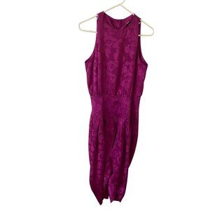 Vintage Cliche Women's Sleeveless Floral Jumpsuit - Large